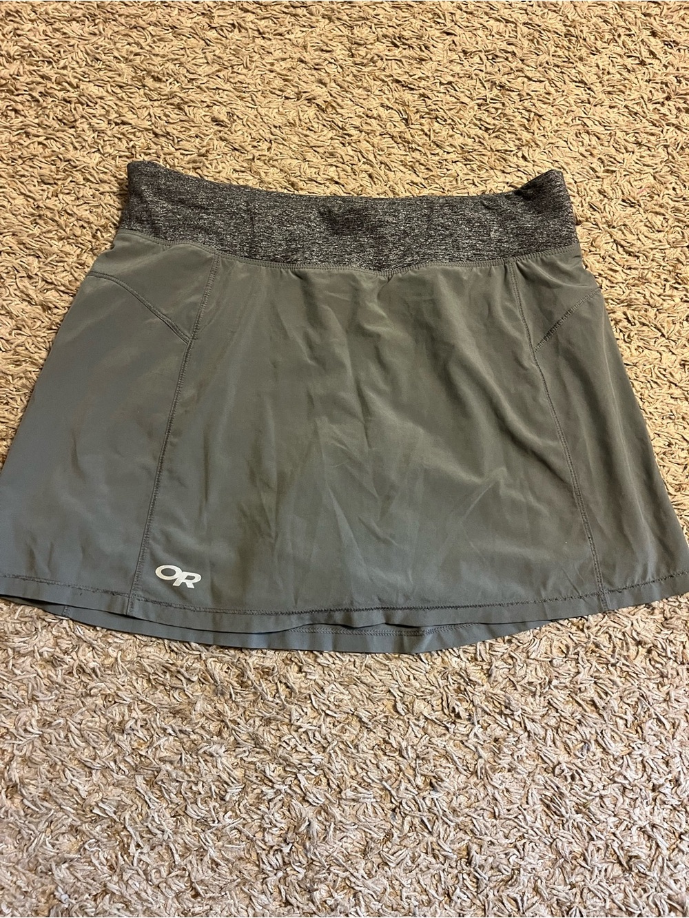 Outdoor Research Grey Active Skort with Heathered Waistband